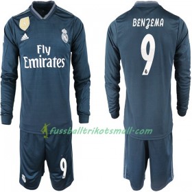 Fußballtrikots Real Madrid BENZEMA 11 Kinder 2018-2019 Langarm Auswärts-trikot kaufen